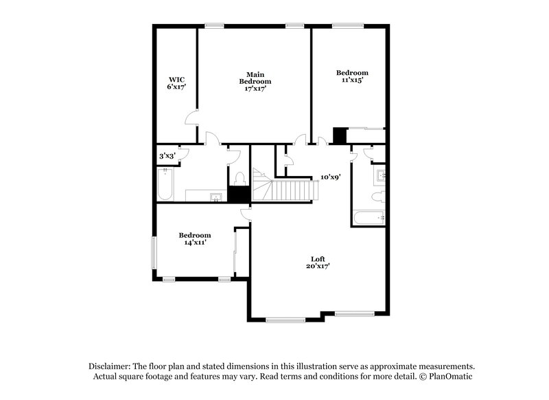 2,560/Mo, 326 Hopedale Ave North Las Vegas, NV 89032 Floor Plan View 2