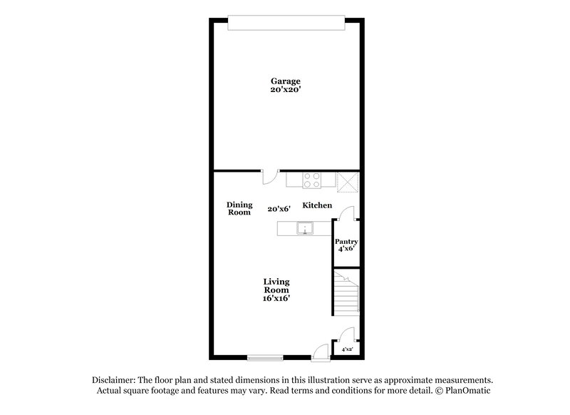 1,775/Mo, 4340 Luster Ave North Las Vegas, NV 89084 Floor Plan View
