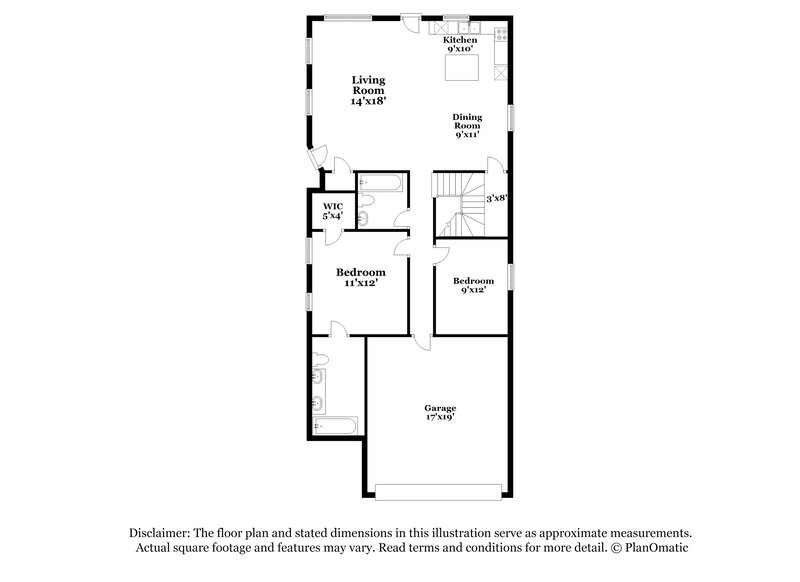 2,205/Mo, 9436 Plover Falls Ave Las Vegas, NV 89149 Floor Plan View