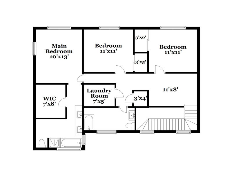2,125/Mo, 5412 Whisper Bluff St North Las Vegas, NV 89031 Floor Plan View 2
