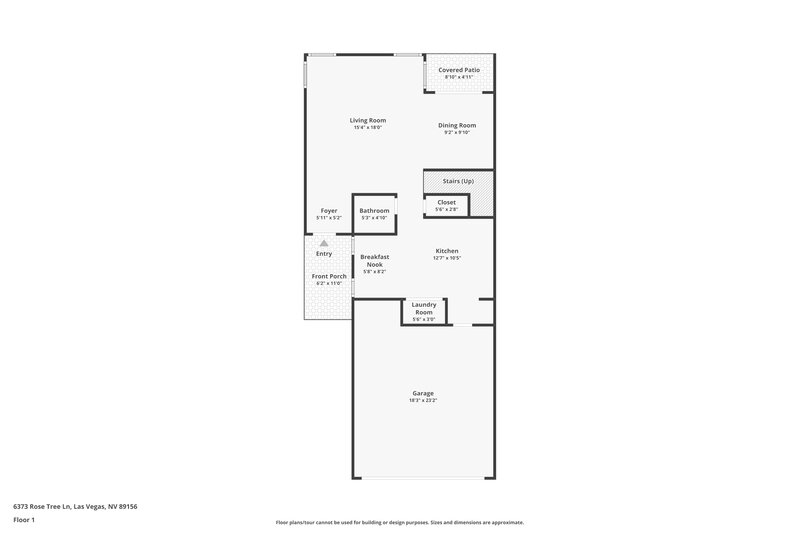 2,080/Mo, 6373 Rose Tree Ln Las Vegas, NV 89156 Floor Plan View