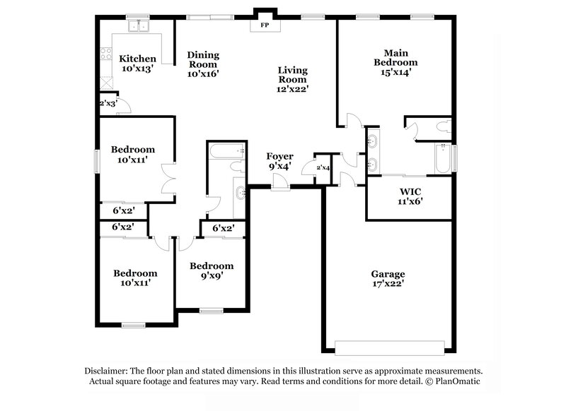 2,180/Mo, 736 Saratoga Springs St Henderson, NV 89015 Floor Plan View