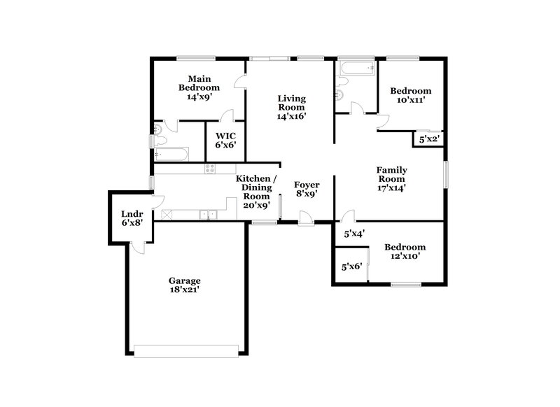 2,860/Mo, 3009 Saddle Hills Ct North Las Vegas, NV 89031 Floor Plan View