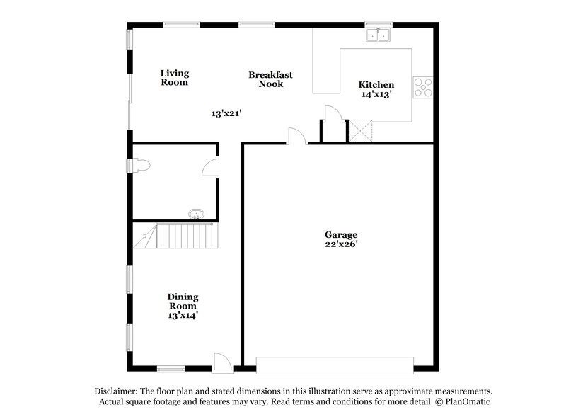 1,955/Mo, 4626 English Lavender Ave North Las Vegas, NV 89031 Floorplan View 2