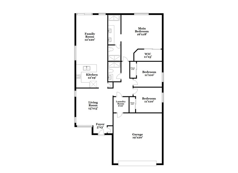 2,330/Mo, 9412 Morehouse Pl Las Vegas, NV 89123 Floor Plan View