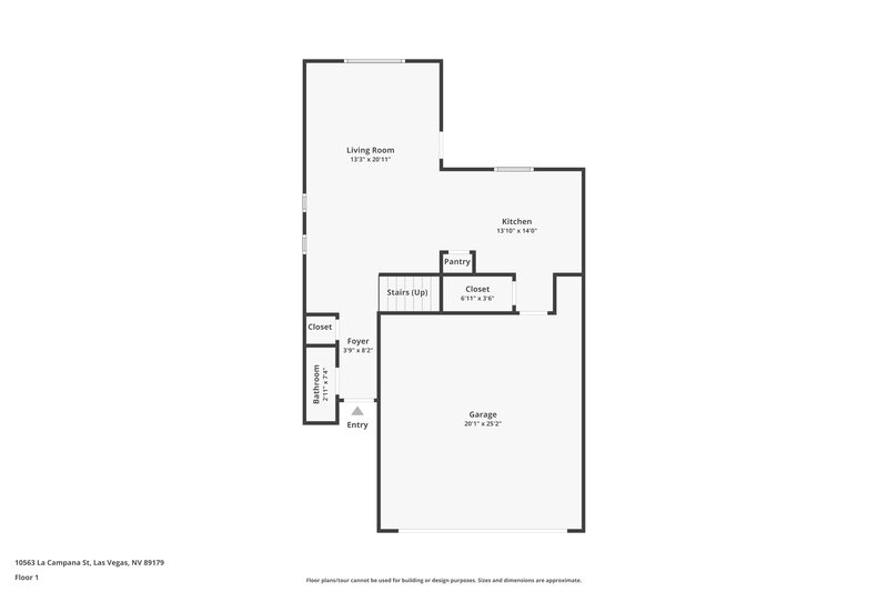 1,890/Mo, 10563 La Campana St Las Vegas, NV 89179 Floor Plan View