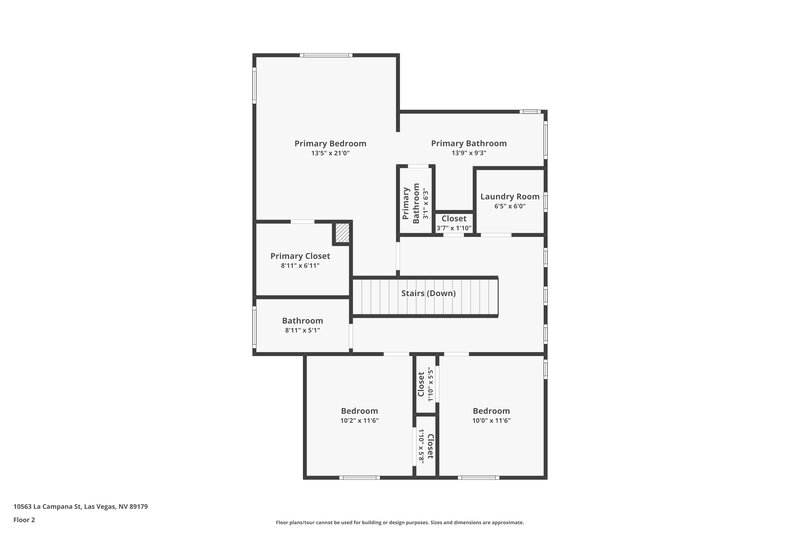1,890/Mo, 10563 La Campana St Las Vegas, NV 89179 Floor Plan View 2