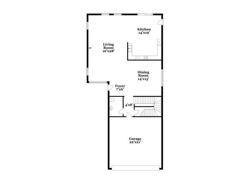 2,385/Mo, 5809 Magic Oak St North Las Vegas, NV 89031 Floor Plan View