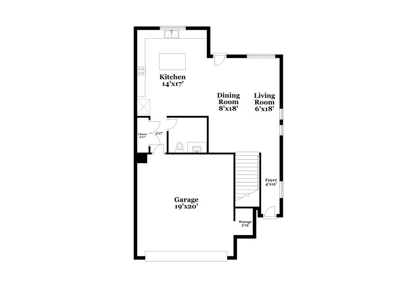 3,150/Mo, 6377 Kellyville Dr Las Vegas, NV 89122 Floor Plan View