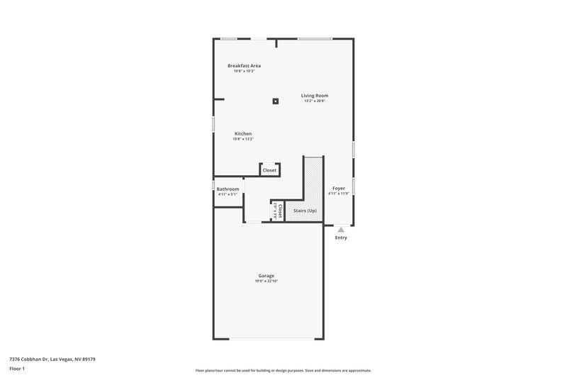 2,145/Mo, 7376 Cobbhan Dr Las Vegas, NV 89179 Floor Plan View