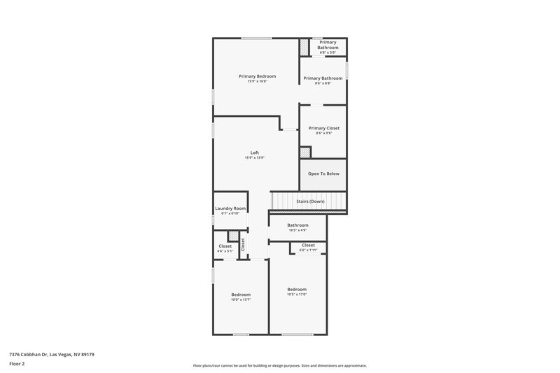 2,145/Mo, 7376 Cobbhan Dr Las Vegas, NV 89179 Floor Plan View 2