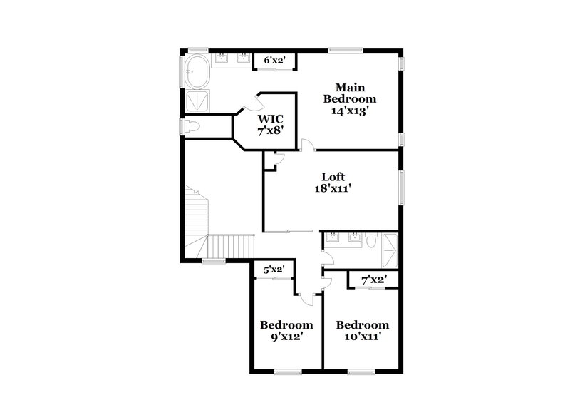 3,440/Mo, 5119 Silent Valley Ave Las Vegas, NV 89139 Floor Plan View 2