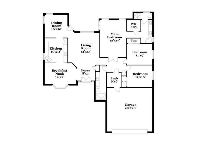 2,130/Mo, 4340 W La Madre Way North Las Vegas, NV 89031 Floor Plan View