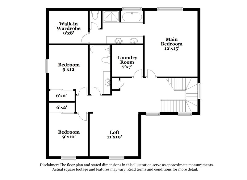2,150/Mo, 10280 Gibson Isle Dr Las Vegas, NV 89166 Floor Plan View