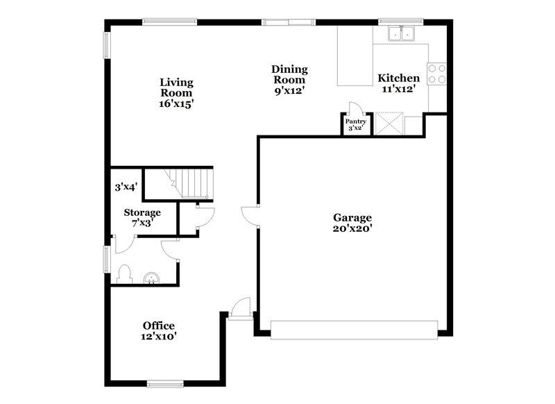 2,350/Mo, 5637 Ingleside St North Las Vegas, NV 89081 Floor Plan View