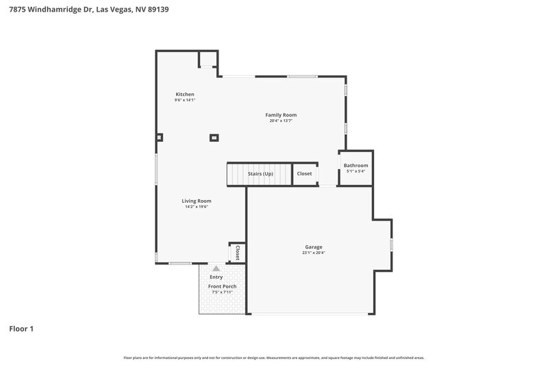 2,195/Mo, 7875 Windhamridge Drive Las Vegas, NV 89139 Floorplan View