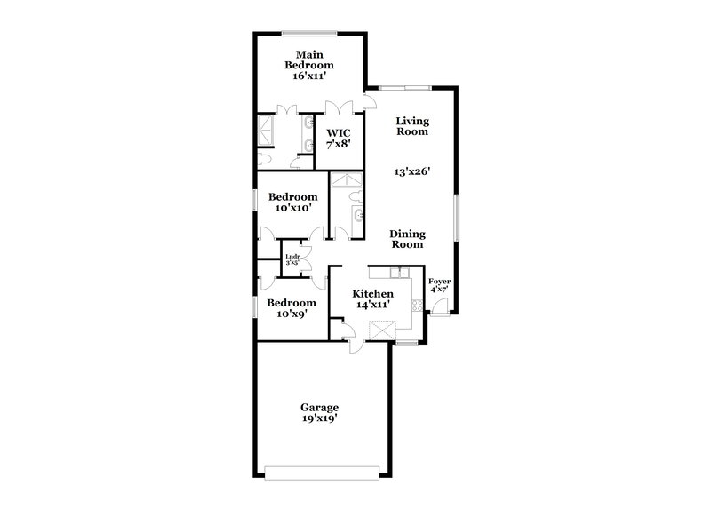 1,875/Mo, 6166 Jutland Ave Las Vegas, NV 89122 Floor Plan View