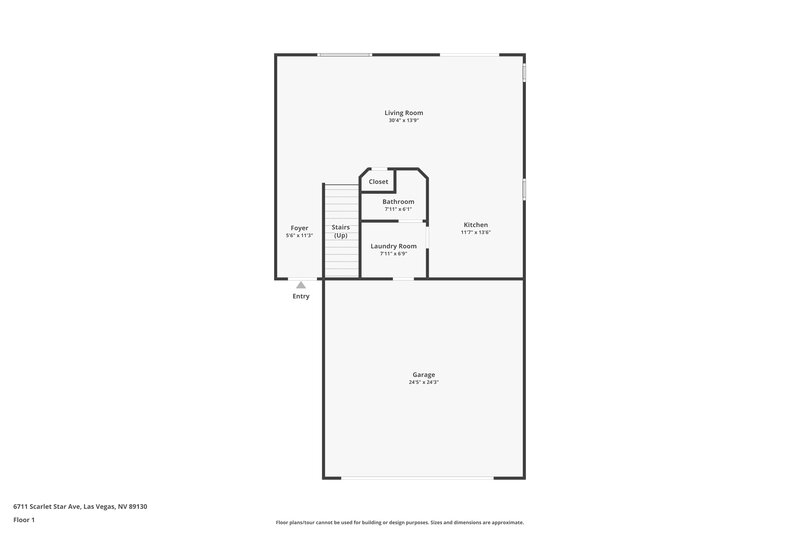 2,740/Mo, 6711 Scarlet Star Ave Las Vegas, NV 89130 Floorplan View