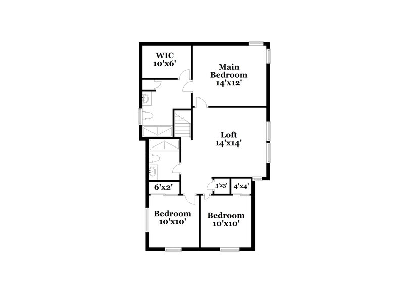 2,070/Mo, 6436 Eldorado Pines Ave Las Vegas, NV 89139 Floor Plan View 2