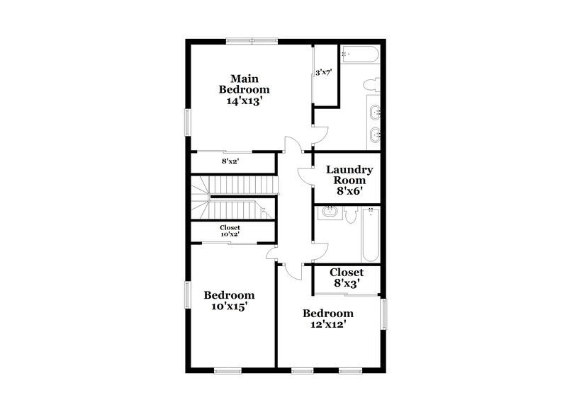 2,175/Mo, 10813 Cape Shore Ave Las Vegas, NV 89166 Floor Plan View 2