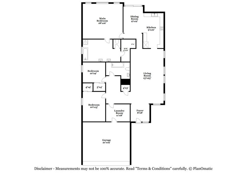 1,930/Mo, 7177 Fairwind Acres Place Las Vegas, NV 89131 Floor Plan View