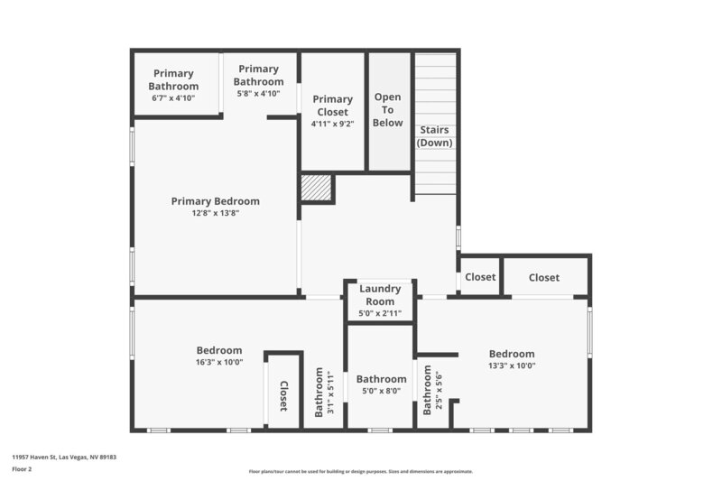 1,850/Mo, 11957 Haven St Las Vegas, NV 89183 Floorplan View 2