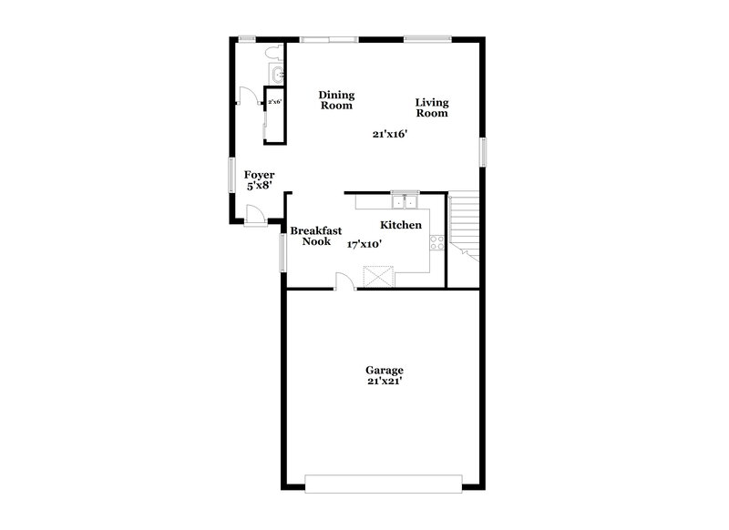 2,145/Mo, 6441 Pronghorn Ridge Ave Las Vegas, NV 89122 Floor Plan View