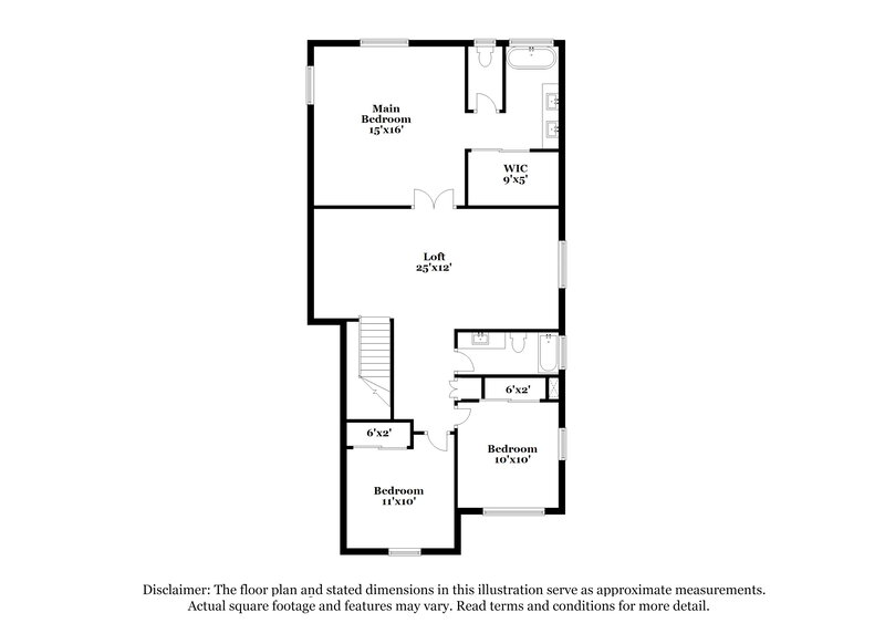 1,940/Mo, 7855 Blue Brook Dr Las Vegas, NV 89147 Floor Plan View 2