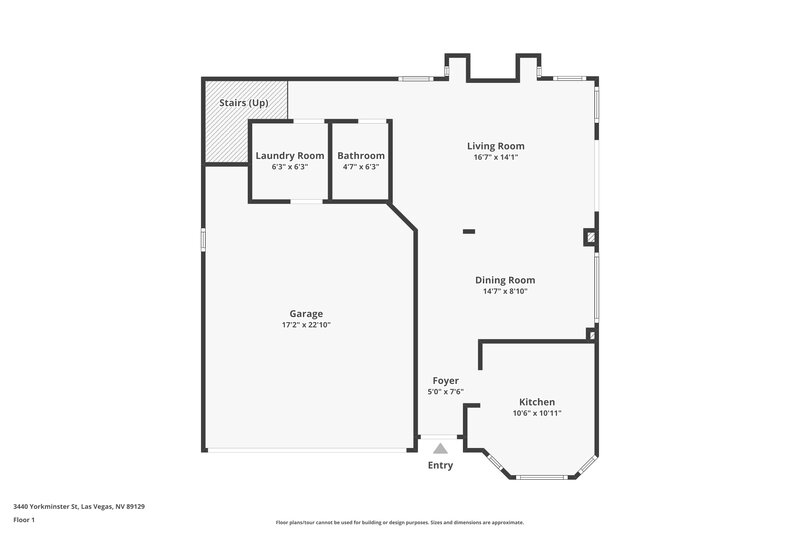 1,815/Mo, 3440 Yorkminster St Las Vegas, NV 89129 Floor Plan View