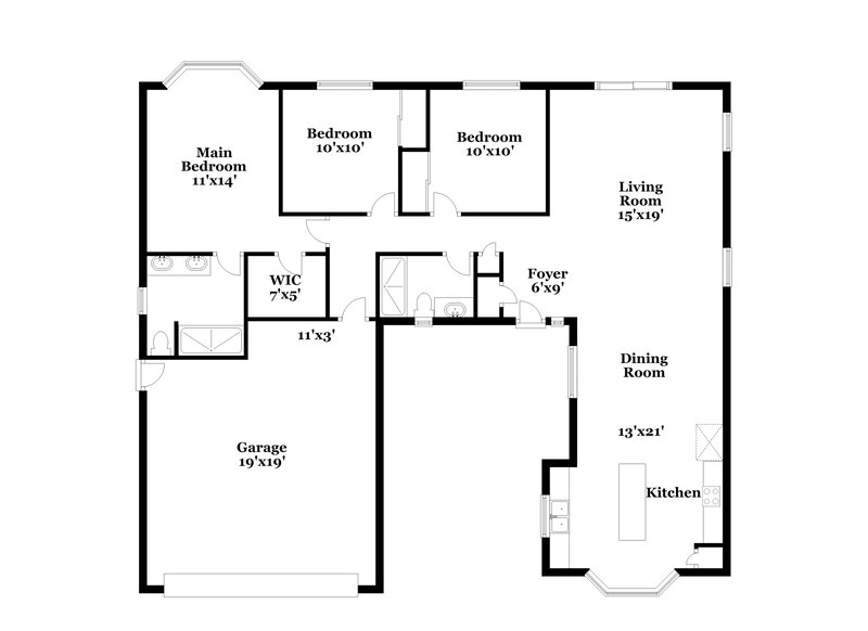 2,080/Mo, 5921 Tippin Dr Las Vegas, NV 89130 Floor Plan View