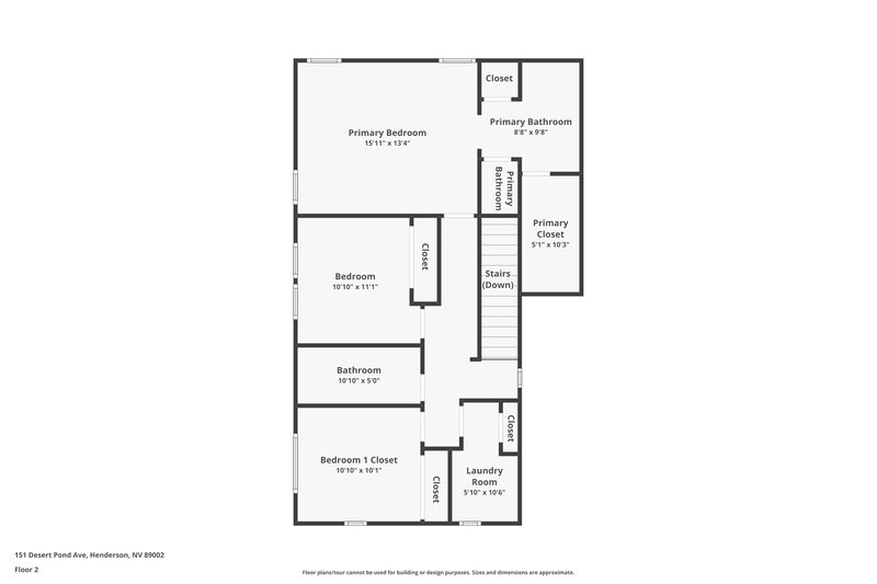 1,845/Mo, 151 Desert Pond Ave Henderson, NV 89002 Floor Plan View 2
