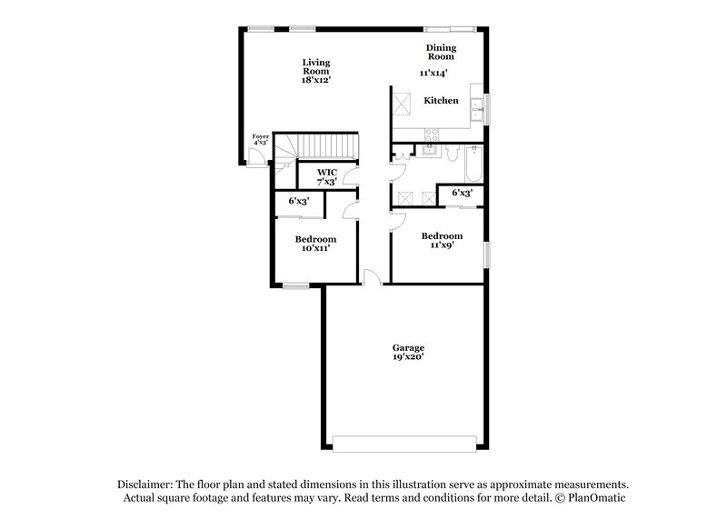 2,150/Mo, 3100 Centavo Dr Las Vegas, NV 89117 Floor Plan View