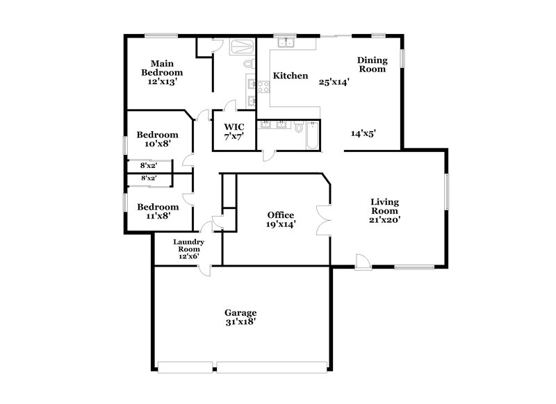 2,405/Mo, 1152 Kabuki Ave Henderson, NV 89074 Floor Plan View