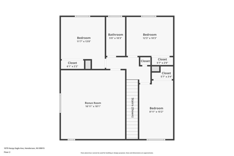 3,060/Mo, 1079 Harpy Eagle Ave Henderson, NV 89015 Floorplan View 2