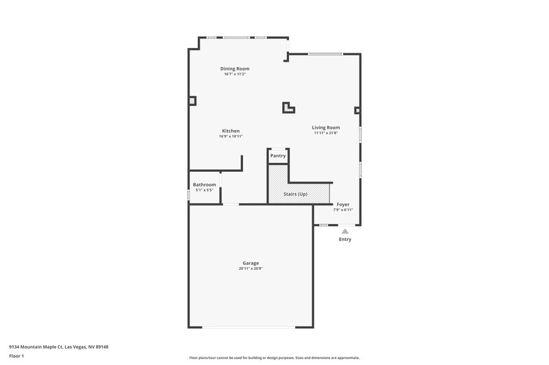 2,180/Mo, 9134 Mountain Maple Ct Las Vegas, NV 89148 Floor Plan View