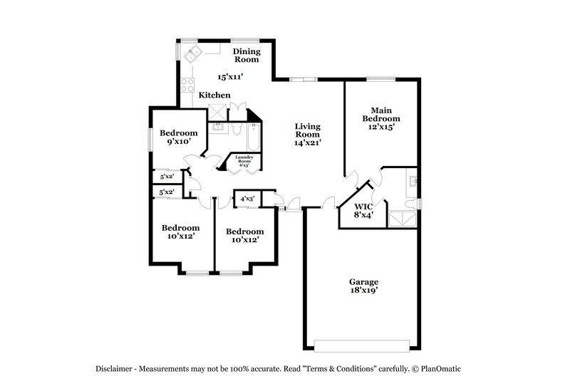 1,895/Mo, 3227 W Verde Way North Las Vegas, NV 89031 Floor Plan View