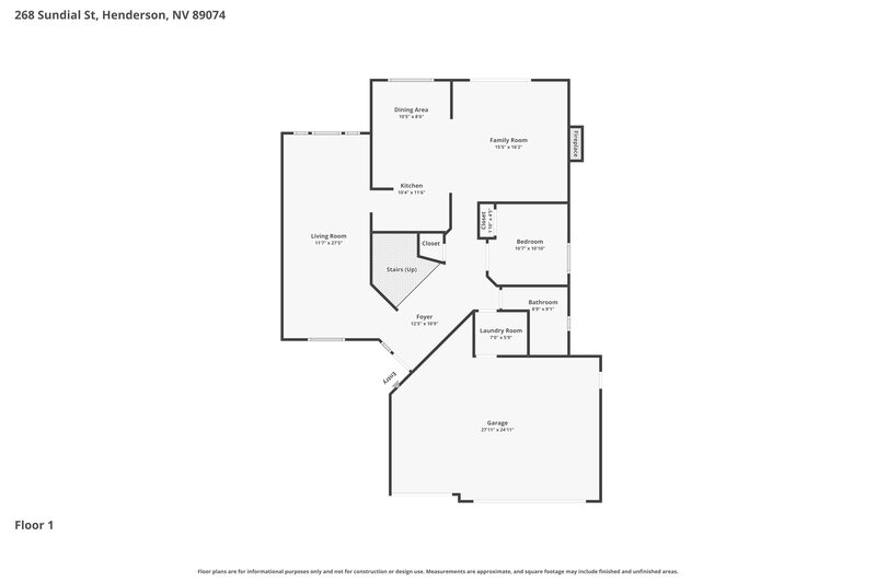 2,495/Mo, 268 Sundial St Henderson, NV 89074 Floor Plan View