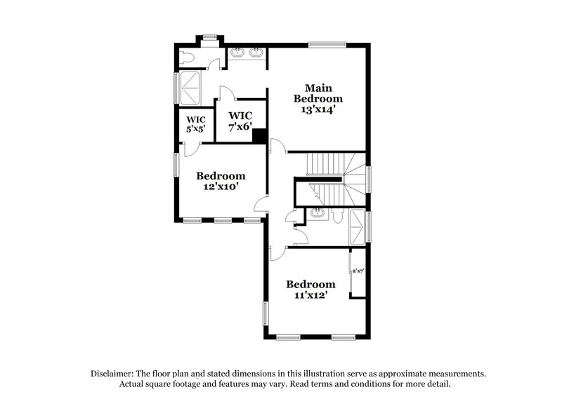 2,230/Mo, 9007 Ellenbrook St Las Vegas, NV 89148 Floor Plan View 2