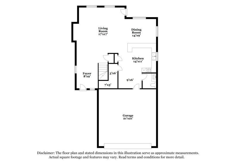2,175/Mo, 7369 Fountain Crest Ave Las Vegas, NV 89113 Floor Plan View 2