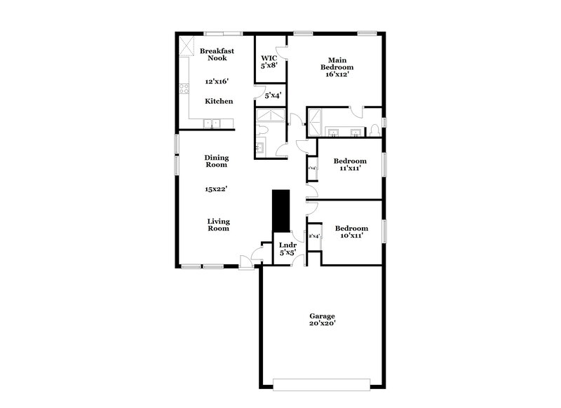 2,320/Mo, 615 Backbone Mountain Dr Henderson, NV 89012 Floor Plan View