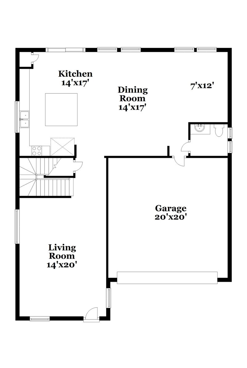 2,495/Mo, 7333 Caballo Range Ave Las Vegas, NV 89179 Floorplan View