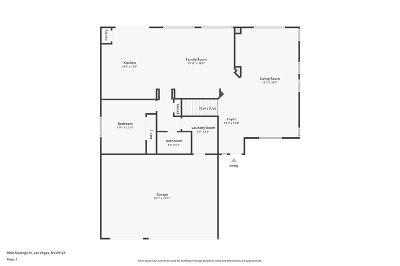 4,060/Mo, 9060 Malarga St Las Vegas, NV 89123 Floor Plan View
