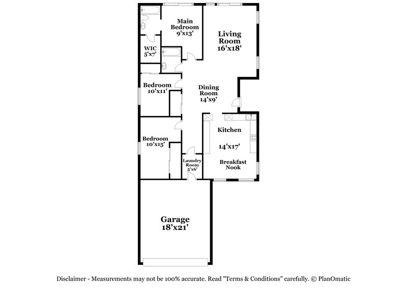 1,960/Mo, 7000 Glass Slipper Ct Las Vegas, NV 89130 Floor Plan View