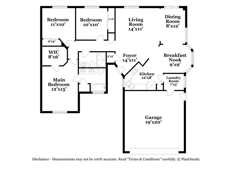 1,825/Mo, 633 Willowick Ave North Las Vegas, NV 89031 Floor Plan View