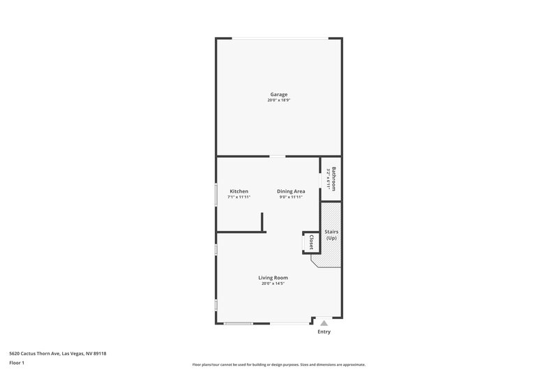 1,895/Mo, 5620 Cactus Thorn Ave Las Vegas, NV 89118 Floor Plan View