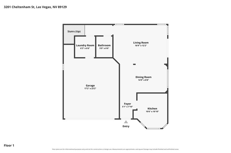 2,015/Mo, 3201 cheltenham st Las Vegas, NV 89129 Floor Plan View 2