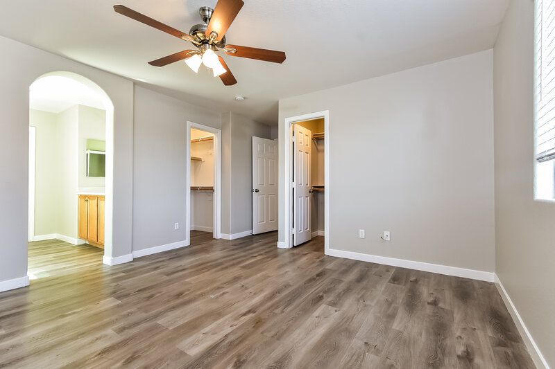 1,875/Mo, 7941 Violet Dawn St Las Vegas, NV 89149 Main Bedroom View 2