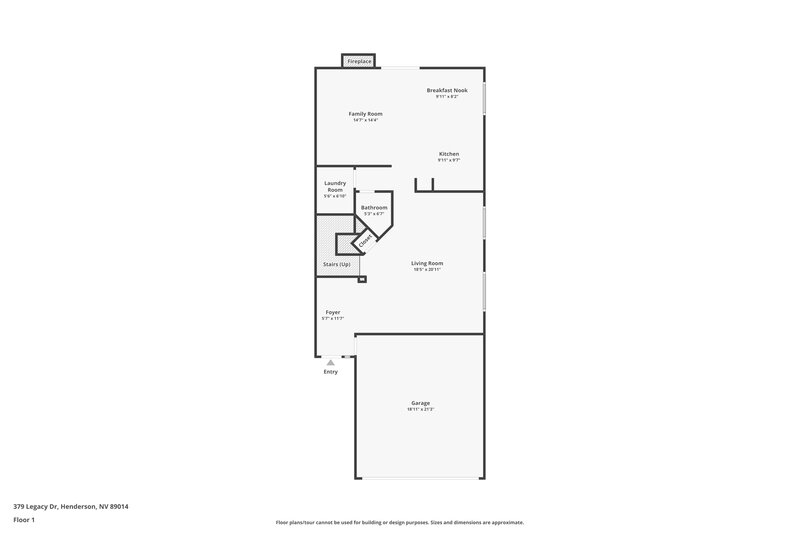 2,295/Mo, 379 Legacy Dr Henderson, NV 89014 Floorplan View