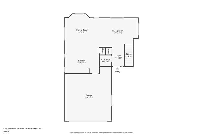 1,915/Mo, 8928 Brentwood Grove Ct Las Vegas, NV 89149 Floorplan View