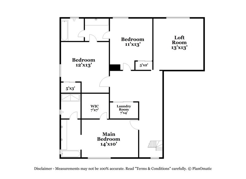 2,140/Mo, 7534 Luna del Rey St Las Vegas, NV 89123 Floor Plan View